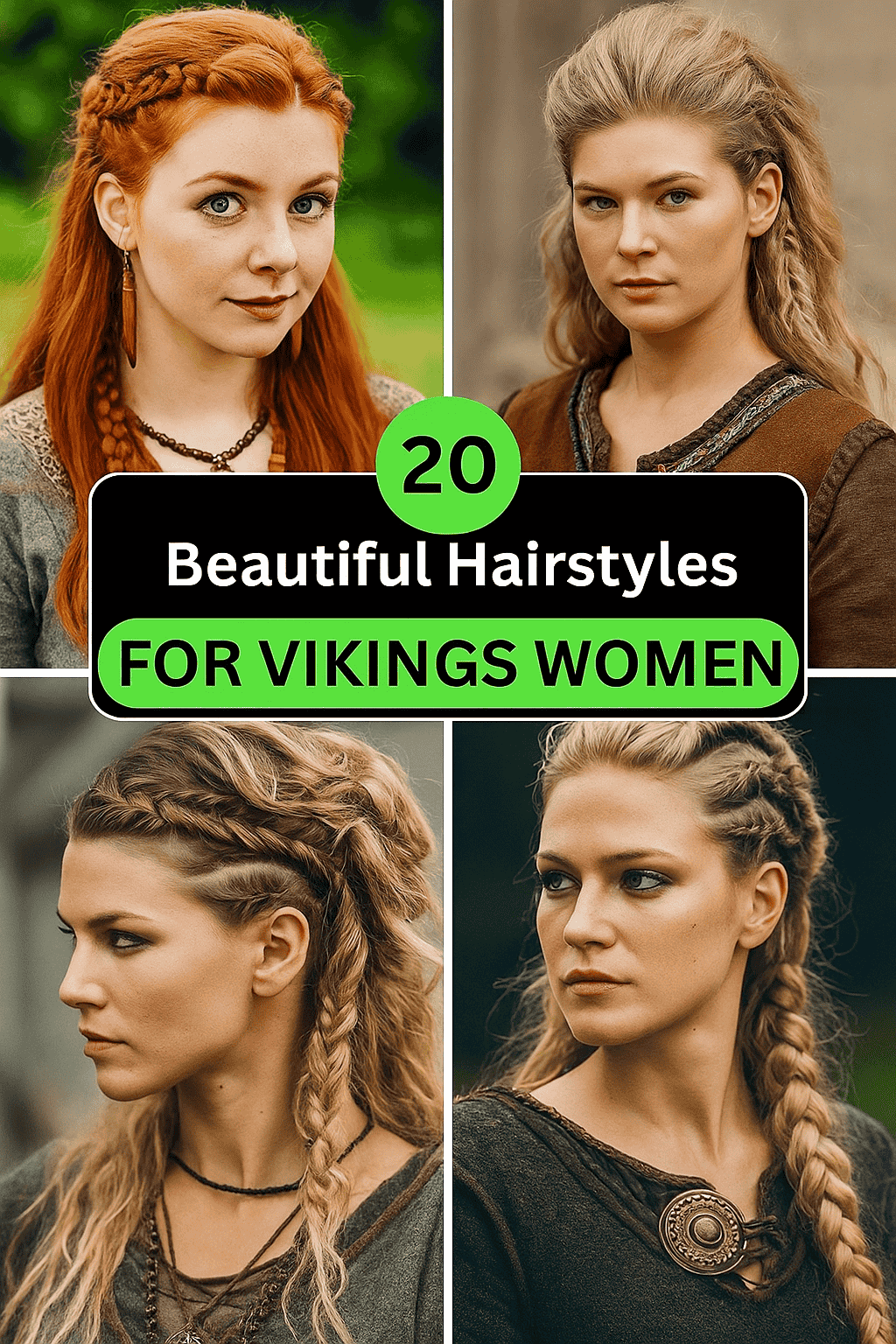 20 Beautiful Hairstyles for Vikings Woman